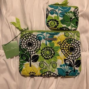 Vera Bradley makeup bag set